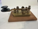 Signal Electric Mfg Telegraph Morse Code Key Menominee Mich. Fixed Price $89.25.