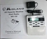 Midland WR-100 All Weather Radio, Public Alert, Emergency Broadcast, Noaa Sms. Fixed Price $35.00.