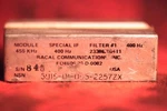 Racal Communications Radio If Filter #1 455KHZ, 400HZ, No.. Fixed Price $170.00.