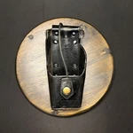 Motorola Universal Radio Holder Swivel Back Belt Loop Black Leather Pouch. Fixed Price $27.00.