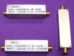 One Very Nice Remec Bpf 3DB 340 To 1000MHZ. -50DB At 215M And 1200MHZ 0.5DB Loss. Fixed Price $22.00.