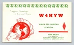 Ham Radio Qsl/qso W4HYW Atlanta Ga Usa 1959 Collins Bells. Fixed Price $16.99.