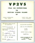 Ham Radio Qsl Qso Postcard VP2VS, British Virgin Island, Islands. Fixed Price $16.99.