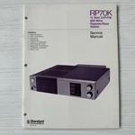 Standard Communications RP70K 15 Watt Uhf/fm Repeater Service Manual. Fixed Price $10.00.