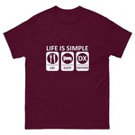 Amateur Radio Life Simple Eat Sleep Ham Gildan 5000 Unisex T-shirt. Fixed Price $16.95.