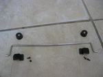 Icom IC-737A Bottom Cabinet Tilt Bale And Rear Feet Very Nice Shape. Fixed Price $22.00.