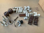 Lot Of Vintage Ham Radio Ceramic Porcelain Insulators & Bases 7 Pounds. Fixed Price $34.00.