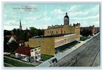 C1910'S Bird's Eye View Of Decatur Indiana In, Road And Buildings Postcard. Fixed Price $21.11.