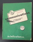 Hallicrafters S-77A Run 5 Communication Receiver Operating + Service Instruction. Fixed Price $18.00.