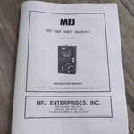MFJ-249C Swr Analyzer Instruction Manual. Fixed Price $8.00.