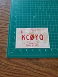 Vintage Ham Amateur Radio Postcard 1983 Benson Minnesota KC0YQ. Fixed Price $16.24.