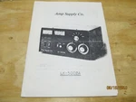 Amp Supply Co Lk 500ZA Manual. Fixed Price $27.00.
