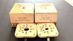 Pair F Johnson Type 275 Jumbo 4-PIN Radio Tube Sockets Nos Boxes. Fixed Price $34.95.