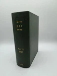 Qst Amateur Radio Magazine - 1937 Complete 12 Volume Set Hard Bound Book #21. Fixed Price $99.99.