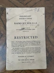 Preliminary Instructions For Radio Set SCR-511-A Bc 745-A Pogo. Fixed Price $24.99.