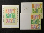 Cat Mouse & Bird Happy Birthday 7.5X10" #8833 Greeting Art W/ Mock-up 1CARD. Fixed Price $55.25.