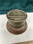 Vintage Rockwell Mfg Water Meter Cover Trinket/ Desk Box Advertising Made Usa. Fixed Price $20.00.