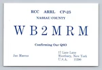 Radio Qsl WB2MRM W4HTD Westbury Ny Usa 1965 Hallicrafters Hammarlund. Fixed Price $16.99.