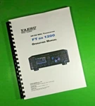 Owners Manual For Yaesu Ft Dx 1200 Transceiver 140 Pages W/clear Covers!. Fixed Price $25.00.