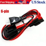 6 Pin Dc Power Cord For Alinco Kenwood Icom Yaesu W/ Pole Connector. Fixed Price $17.99.