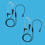 2X Police Style Clear Coil 2-WIRE Headset For Connect Systems Inc CS100 CS3000. Fixed Price $25.90.