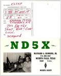 1984 ND5X Kenwood TS-530S Qsl Card & Raum Ephemera. Fixed Price $6.99.