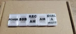 Texas Star Linear Amplifier Replacement White Out Lenses For Switches. Fixed Price $12.99.