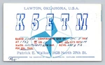 Ham Radio Qsl/qso K5ETM Lawton Usa 1958 Heathkit HRO-5TA Star Design. Fixed Price $16.99.
