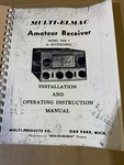 Multi-elmac Model Pmr 7 Amateur Receiver Operating Instruction Manual. Fixed Price $9.75.