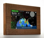 Basic Hfclock 9" Lcd Touchscreen Unit With Raspberry Pi, Walnut Wood Frame, Wifi. Fixed Price $519.99.