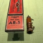 National Radio AR-5 High Q Vhf Permeability Tuned Rf Coil 37-110MHZ. Fixed Price $14.99.