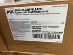 Sani-cloth Bleach Germicidal Disposable Wipe, 7.5"X15", 160CT 2, Exp 4/2024. Fixed Price $30.00.