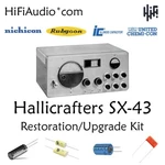 Hallicrafters SX-43 Radio Restoration Kit Repair Service Recap Capacitor. Fixed Price $115.00.