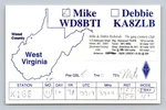 Ham Radio Qsl WD8BTI West Virginia Usa 1998 Kenwood Rig Contact. Fixed Price $16.99.