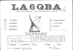 Ham Radio Qsl/qso LA6QBA G3YEU Oslo Norway 1987 50 Mhz Ssb Satellite Dish. Fixed Price $5.32.