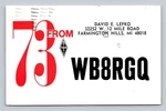 Ham Radio Qsl/qso WB8RGQ KA7BZB Mi Usa 1983 Kenwood TS-930S Arrl. Fixed Price $16.99.