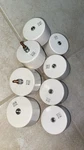 Lot Of 8 High Voltage Capacitors 40KV 1.3NF Murata Used In Giant Cw Multiplier. Fixed Price $230.00.