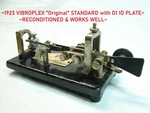 Vibroplex 1923 "original" Std Telegraph Key Bug Reconditioned & Ready To Use. Fixed Price $130.00.