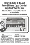 Ad Leaflet Lafayette HB-444/25A Al Cb Transceiver C1966 Brochure (ST307). Fixed Price $8.63.