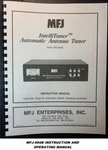 Mfj 994B Intellituner, Automatic Antenna Operating & Instruction Manual. Fixed Price $22.75.