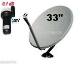 33 Quality Ku-band Satellite Dish Antenna + Linear Lnb 10750 Galaxy 25 Tele Hd. Fixed Price $124.82.
