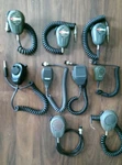 (9) Handheld Microphones Shure Turner Kenwood Icom All Untested. Fixed Price $525.00.