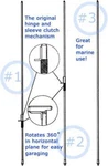 Hustler Mobile Amateur Ham Antenna Mast MO1 MO2 MO3 MO4 For Series Resonators. Fixed Price $59.00.