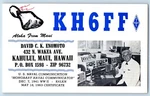Kahului Maui Hawaii Hi Postcard Ham Radio Shack KH6FF David Enomoto Vintage. Fixed Price $14.98.