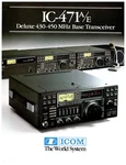 Icom IC-471A IC-471E Deluxe 430-450 Mhz Uhf All Mode Base Transceiver Brochure. Fixed Price $19.99.