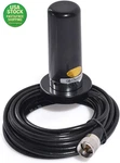 Dual Band Vhf Uhf Ham Mobile Radio Antenna Magnetic Base 16FT Cable PL259. Fixed Price $40.99.