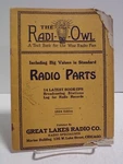 The Radi-owl Radio Parts Book Great Lakes Co. 1924 Edition 022324JEC2. Fixed Price $13.49.