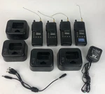 X Icom IC-F4S-4 2 Way Radios BC-119 Desktop Chargers With Batteries. Fixed Price $99.99.