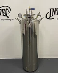 150 Lb Jacketed Extraction Solvent Delivery / Recovery Tank-internal Coil-intec. Fixed Price $1500.00.