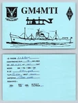 Ham Radio Qsl Qso Postcard GM4MTI, City State Country. Fixed Price $16.99.